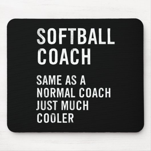 Softll Coach Definitie Grappig  Muismat (Voorkant)