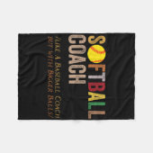 Softll Coach Like Sell Coach But With Bigger  Fleece Deken (Voorkant (Horizontaal))
