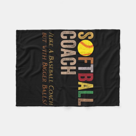 Softll Coach Like Sell Coach But With Bigger  Fleece Deken (Voorkant (Horizontaal))