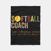 Softll Coach Like Sell Coach But With Bigger  Fleece Deken (Voorkant)