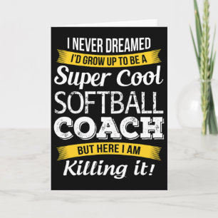 Softll Coach Shirt Bedankt Waardering Grappig Gi Kaart