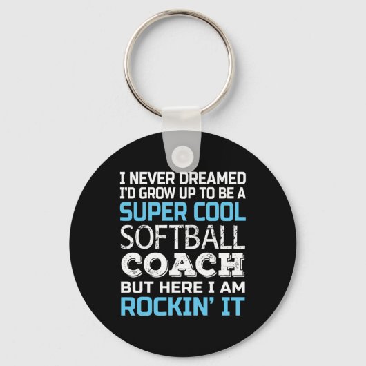 Softll Coach-shirt Grappig Cadeau Voor Softll Coac Sleutelhanger (Voorkant)