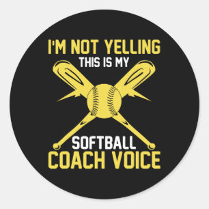 Softll Coaching Stem - Instant Coach Softll  Ronde Sticker