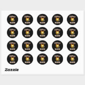 Softll Nana Leopard Heart Fans Moederdag Gift Ronde Sticker (Vel)
