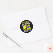 Softll - Ons drinkteam heeft een Softll-probleem  Ronde Sticker (Envelop)