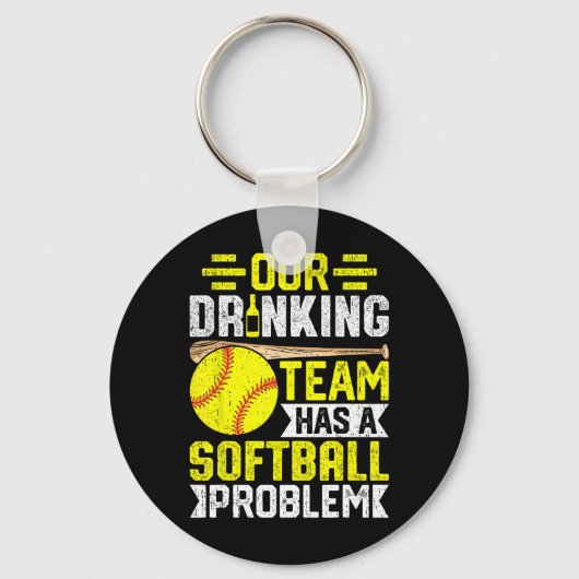 Softll - Ons drinkteam heeft een Softll-probleem Sleutelhanger (Voorkant)