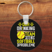 Softll - Ons drinkteam heeft een Softll-probleem Sleutelhanger (Voorkant)