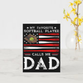 Softll Papa Mijn Favoriete Softll Speler Noemt Me  Kaart (Gele Bloem)