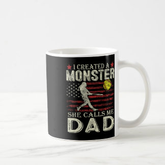 Softll Papa Us Vlag Ik Heb Een Monster Gemaakt Ze Koffiemok