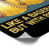 Softll papa verkoopt graag papa Funny papa Vaderda Poster (Hoek)