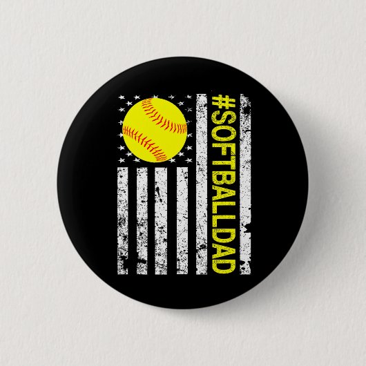 Softll Papa - Vlag van de VS Softll Ronde Button 5,7 Cm (Voorkant)