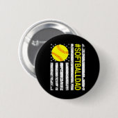 Softll Papa - Vlag van de VS Softll Ronde Button 5,7 Cm (Voorkant /achterkant)