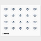 Softll Senior Night Softll Senior 2026 Afstuderen Ronde Sticker (Vel)