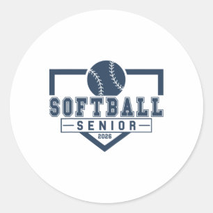 Softll Senior Night Softll Senior 2026 Afstuderen Ronde Sticker