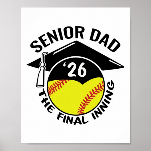 Softll Senior Vader 2026 De Laatste Inning Poster (Voorkant)