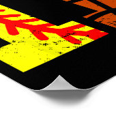 Softll Sketll Nummer 11 Jersey Grappige 11e Verjaa Poster (Hoek)