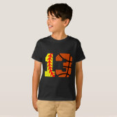Softll Sketll Nummer 13 Jersey Grappige 13e Verjaa T-shirt (Voorkant volledig)