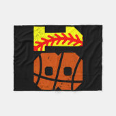 Softll Sketll Nummer 18 Jersey Grappige 18e Verjaa Fleece Deken (Voorkant (Horizontaal))