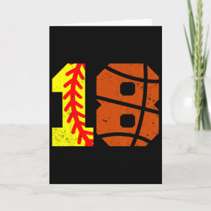 Softll Sketll Nummer 18 Jersey Grappige 18e Verjaa Kaart