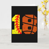 Softll Sketll Nummer 18 Jersey Grappige 18e Verjaa Kaart (Gele Bloem)