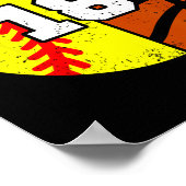 Softll Sketll Nummer 18 Jersey Grappige 18e Verjaa Poster (Hoek)