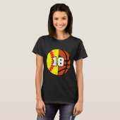 Softll Sketll Nummer 18 Jersey Grappige 18e Verjaa T-shirt (Voorkant volledig)