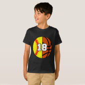 Softll Sketll Nummer 18 Jersey Grappige 18e Verjaa T-shirt (Voorkant volledig)