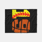 Softll Sketll Nummer 19 Jersey Grappige 19e Verjaa Fleece Deken (Voorkant (Horizontaal))