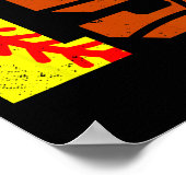 Softll Sketll Nummer 19 Jersey Grappige 19e Verjaa Poster (Hoek)