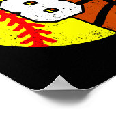 Softll Sketll Nummer 8 Jersey Grappige 8e Verjaard Poster (Hoek)