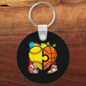 Softll Sketll - Sketll Papa Softll Mama Sleutelhanger (Voorkant)