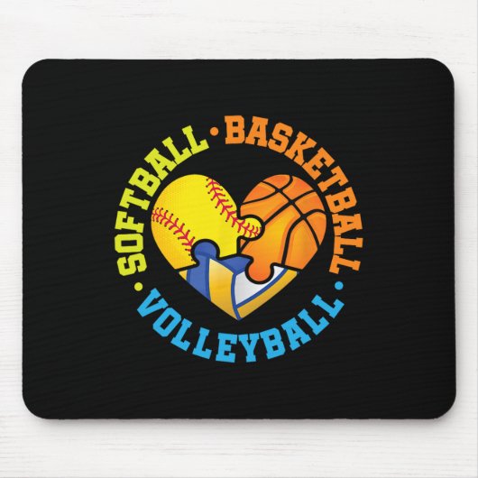 Softll Sketll Volleyll Muismat (Voorkant)