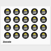 Softll Tante Softll Speler Speldag Moederdag Cadea Ronde Sticker (Vel)