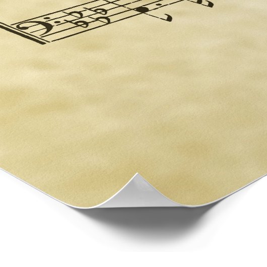 Softly and Tenderly Gospel Sheet Music Poster (Hoek)