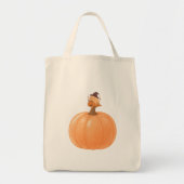 Softly Spooky Capybara Pumpkin Tote Bag (Voorkant)