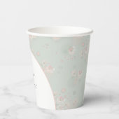 Softness Tea Rozen Weddenschap Welkom Papieren Bekers (Achterkant)