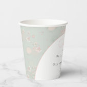 Softness Tea Rozen Weddenschap Welkom Papieren Bekers (Voorkant)