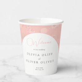 Softness Tea Rozen Weddenschap Welkom Papieren Bekers