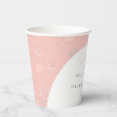 Softness Tea Rozen Weddenschap Welkom Papieren Bekers (Voorkant)