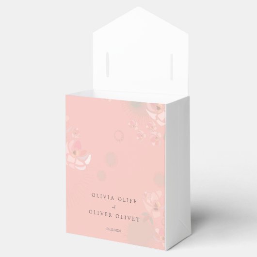 Softness Tea Rozen Wedding Bedankdoosjes (Geopend)