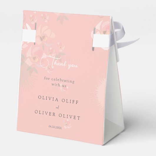 Softness Tea Rozen Wedding Bedankdoosjes (Achterkant)