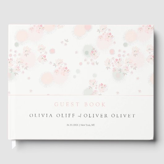 Softness Tea Rozen Wedding Gastenboek (Voorkant)