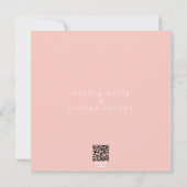 Softness Tea Rozen Wedding Kaart (Achterkant)