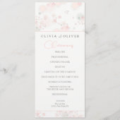 Softness Tea Rozen Wedding Programmakaart (Voorkant)