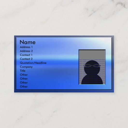 Softproductkaarten Visitekaartje (Voorkant)