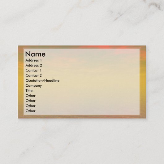 Softproductkaarten Visitekaartje (Voorkant)