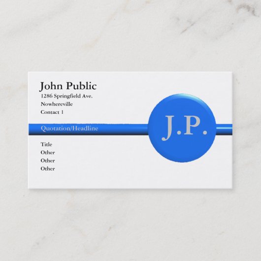 Softproductkaarten Visitekaartje (Voorkant)