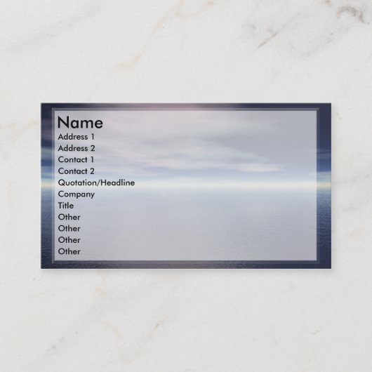 Softproductkaarten Visitekaartje (Voorkant)