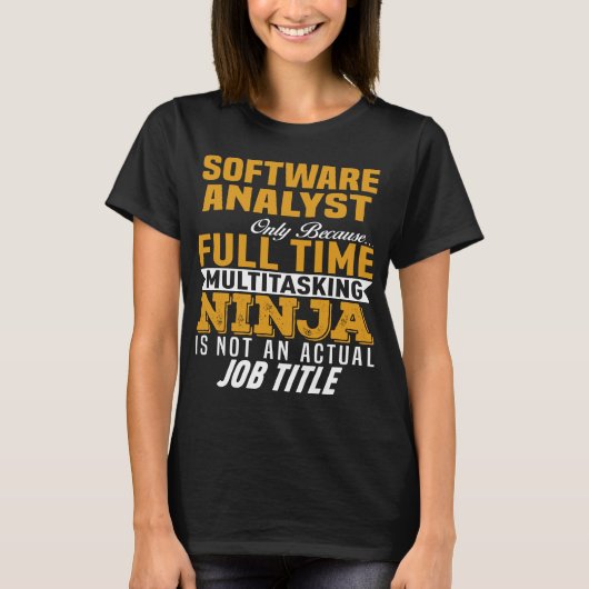 Software Analyst T-shirt (Voorkant)