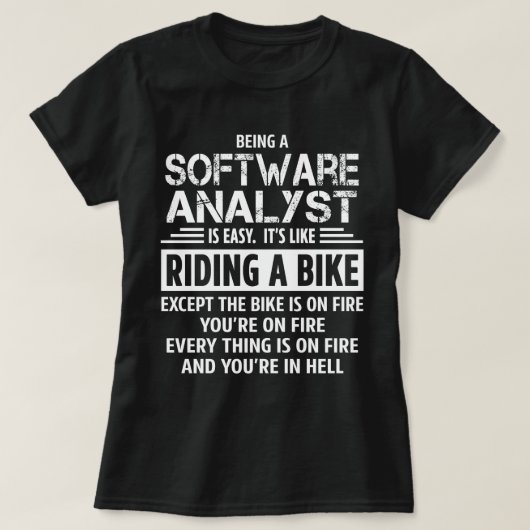 Software Analyst T-shirt (Design voorkant)